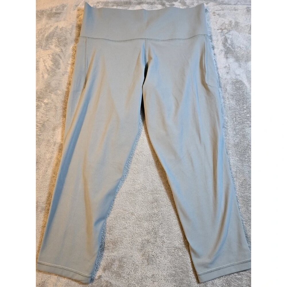 Athleta Salutation Stash Pocket II Capri Leggings Womens 1X Green NWT‎  (531304)